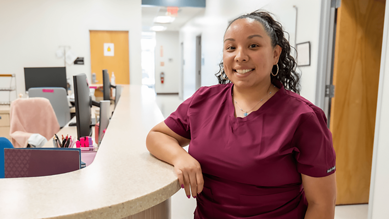 medical professional smiling