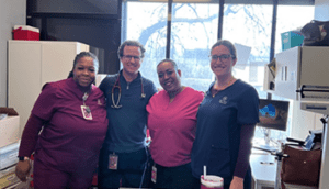 Bridge clinic workers