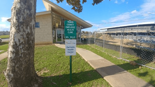 Sign for old Del Valle clinic