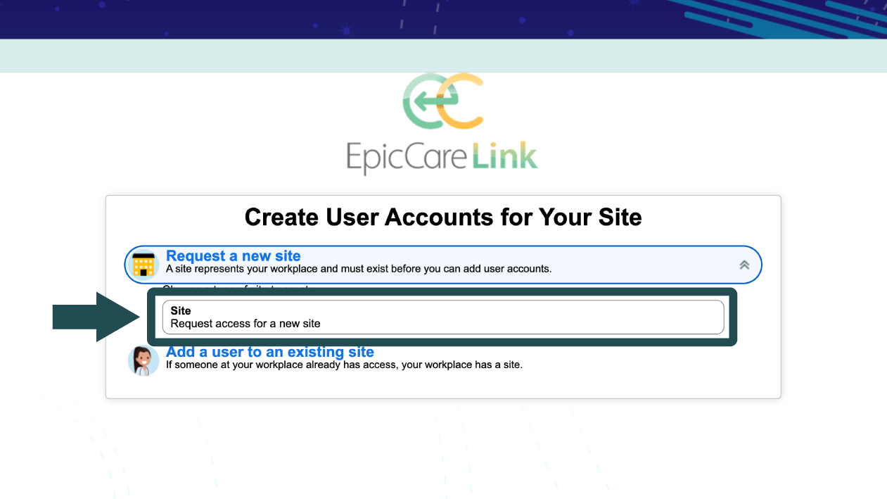 request access screenshot