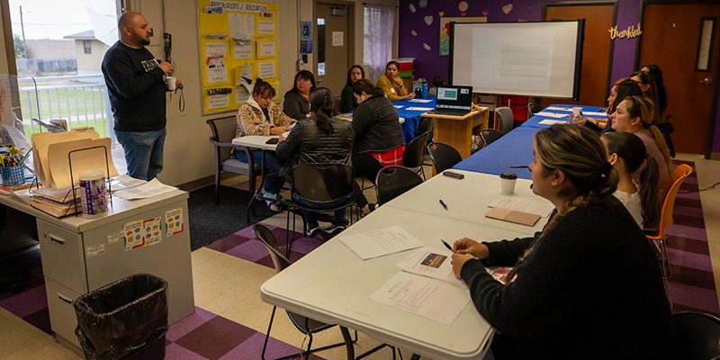 talk in a classroom setting