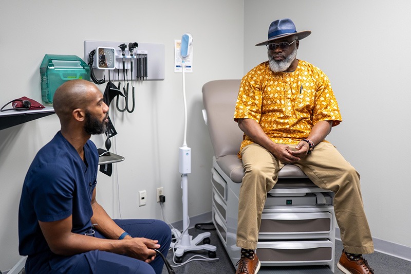 Robert Lilly and his medical service provider