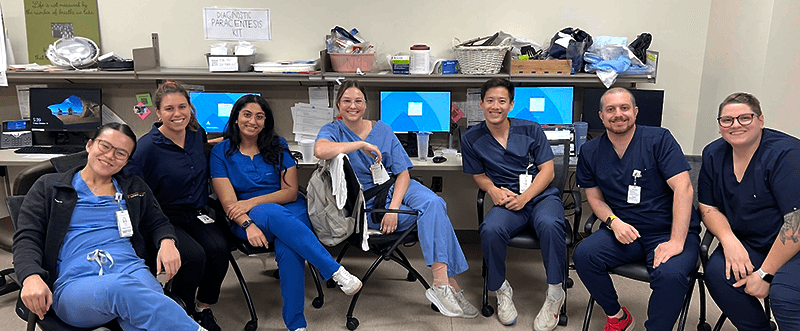 Dr. Priyanka Jaggathan with fellow residents