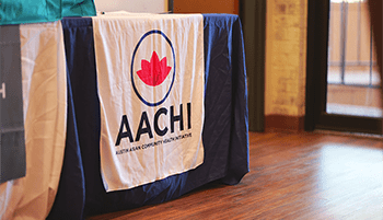 AACHI table cloth banner