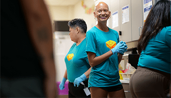Kaylin Rendon at Summer lunch at Central Health Southeast Health and Wellness Center