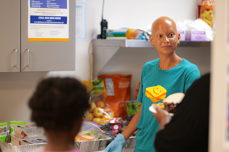 Kaylin Rendon at Central Health's Summer Lunch event