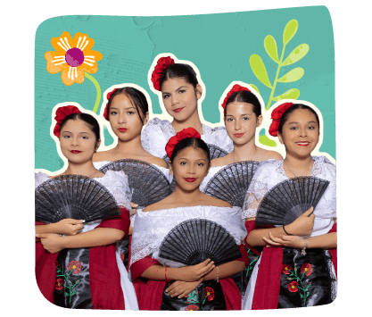 stylized image of ACE Ballet Folklorico