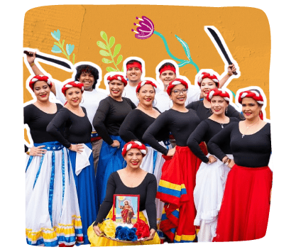 stylized image of Danzas Folklóricas Venezuela in Austin