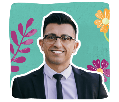stylized image of Iván Dávila