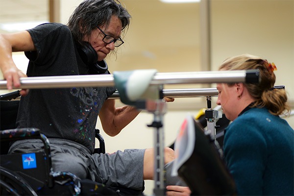 Indio Markie in physical therapy
