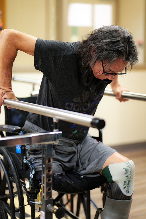 Indio Markie in physical therapy