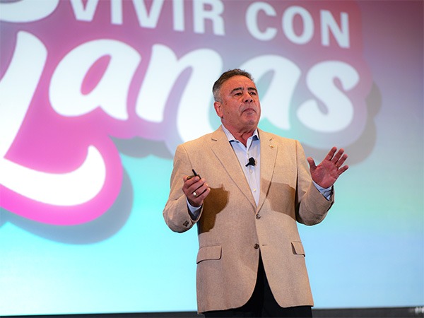 Man speaking on stage