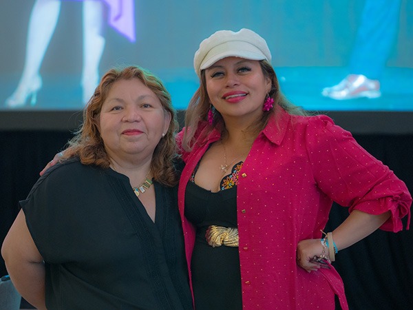 two women posing for a picture